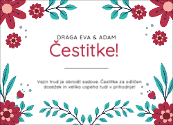Voščilnica, čestitke