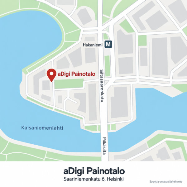 Contact aDigi Print House aDigi painotalo Hakaniemessä Helsingissä