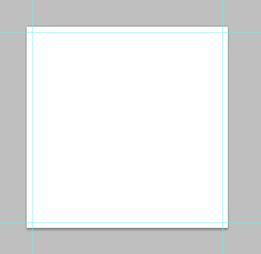 Photoshop rulers and guides for marking bleed and trim areas