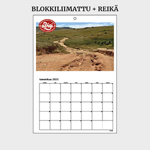 Calendar with hanging hole