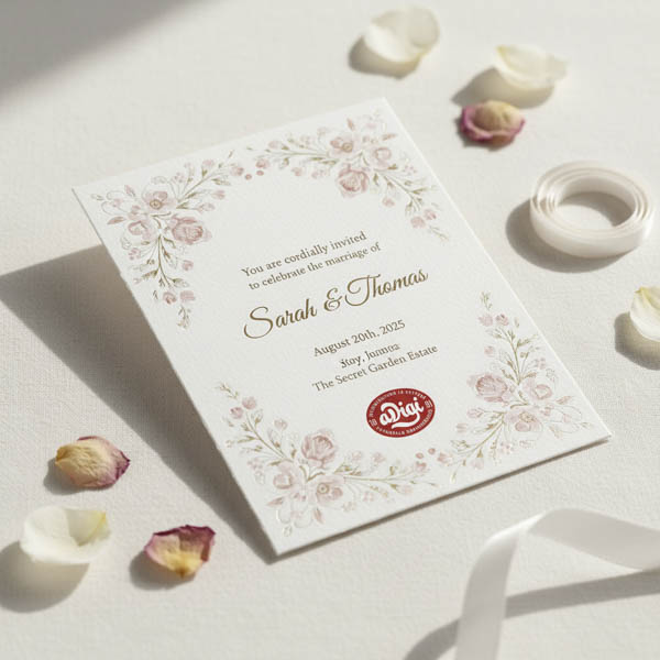 Wedding card A5  (148x210mm)
