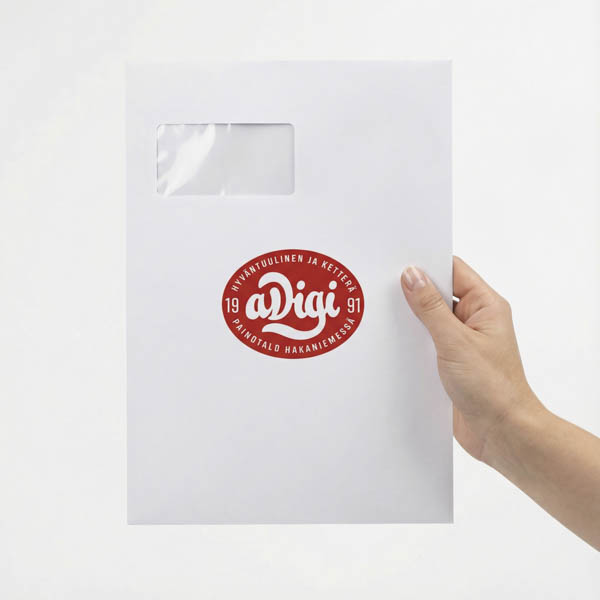 E4 window Eenvelopes printed with logo – business envelopes | aDigi Print Helsinki