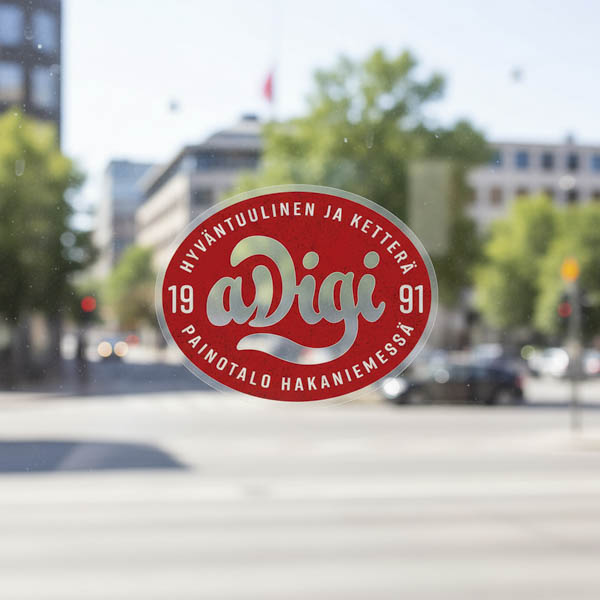 Transparent Vinyl Sticker Transparent Vinyl Sticker printed with custom design | aDigi Print Helsinki