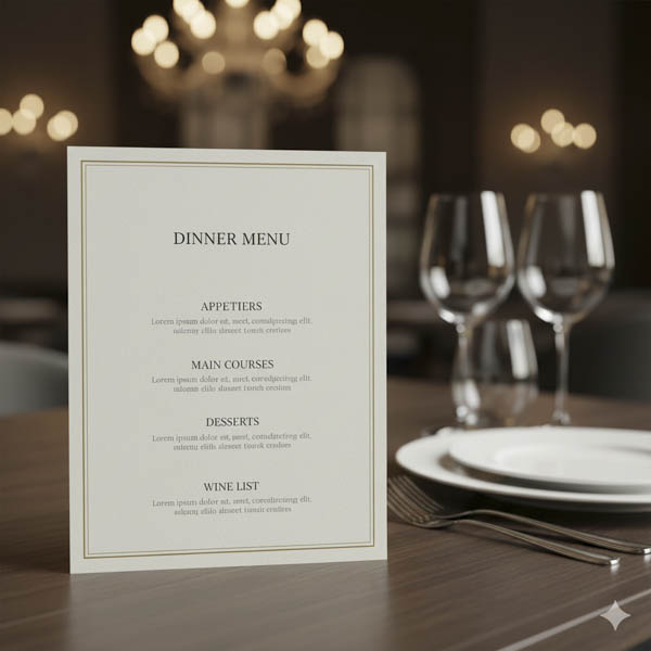 Menu Card