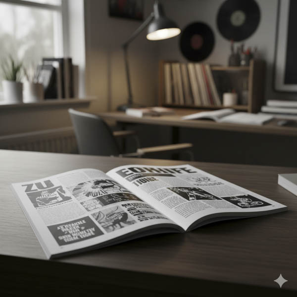 Saddle-stitched booklet A5 - Black & White Inside