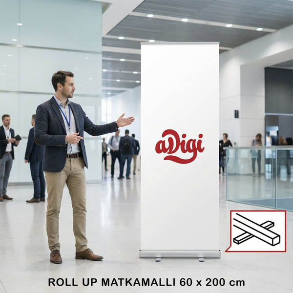 Roll-upit ja mainostelineet