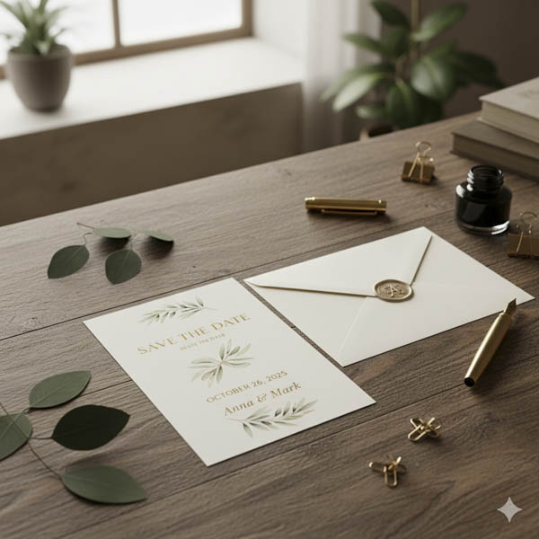 Save The Date Card 99x210mm