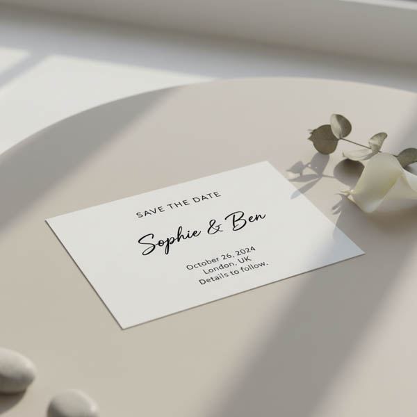 Save The Date Card A6