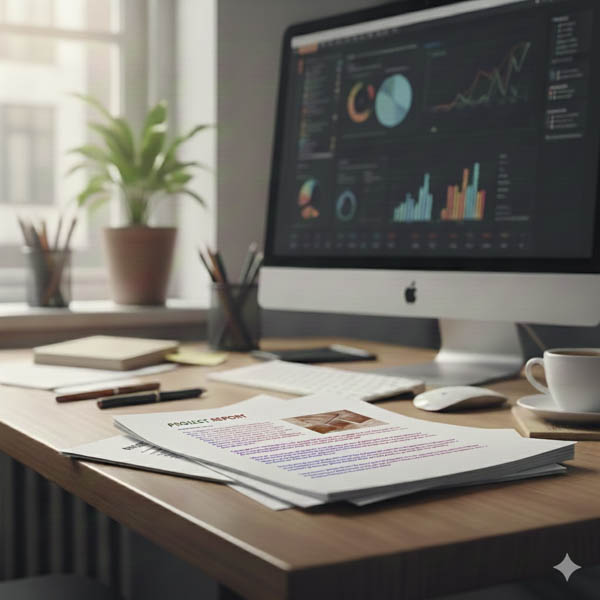 A4 colour print + corner staple