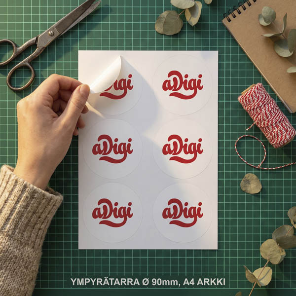 Ympyrätarrat arkilla