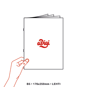 Saddle-stitched booklet B5