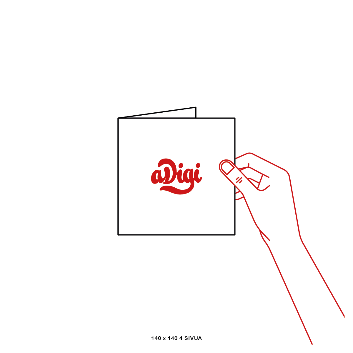 140x140mm Brochure, 4-pages