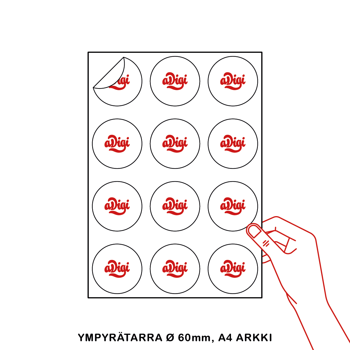 Round Sticker 60 mm