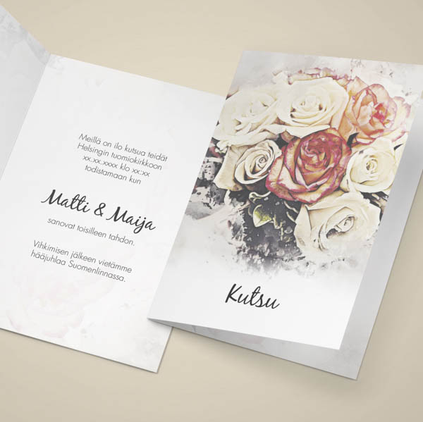Wedding Card A5 – Folded 4-Page