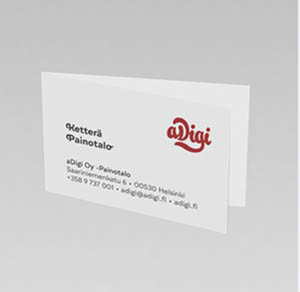 Folded business cards