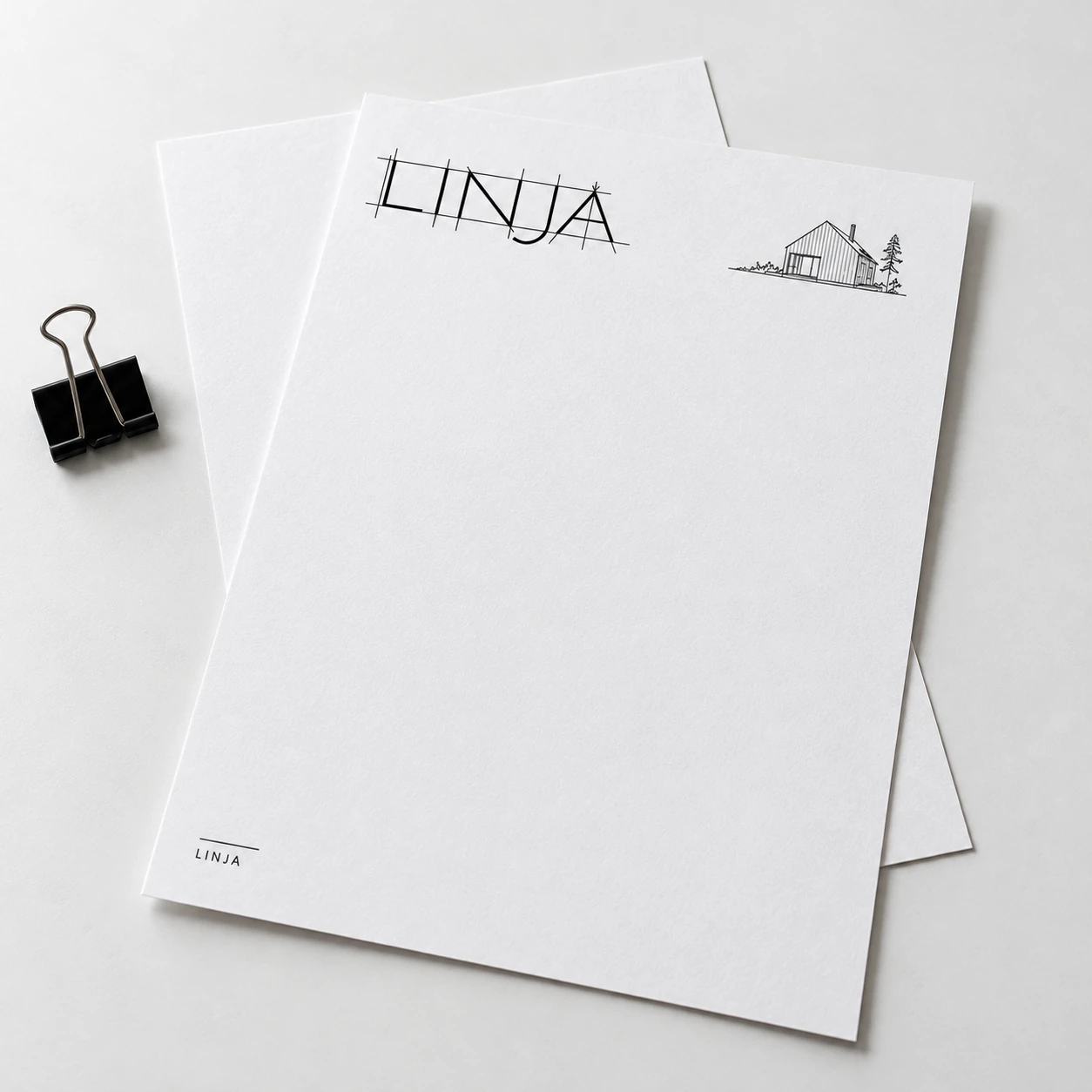 A5 letterhead - Black & White