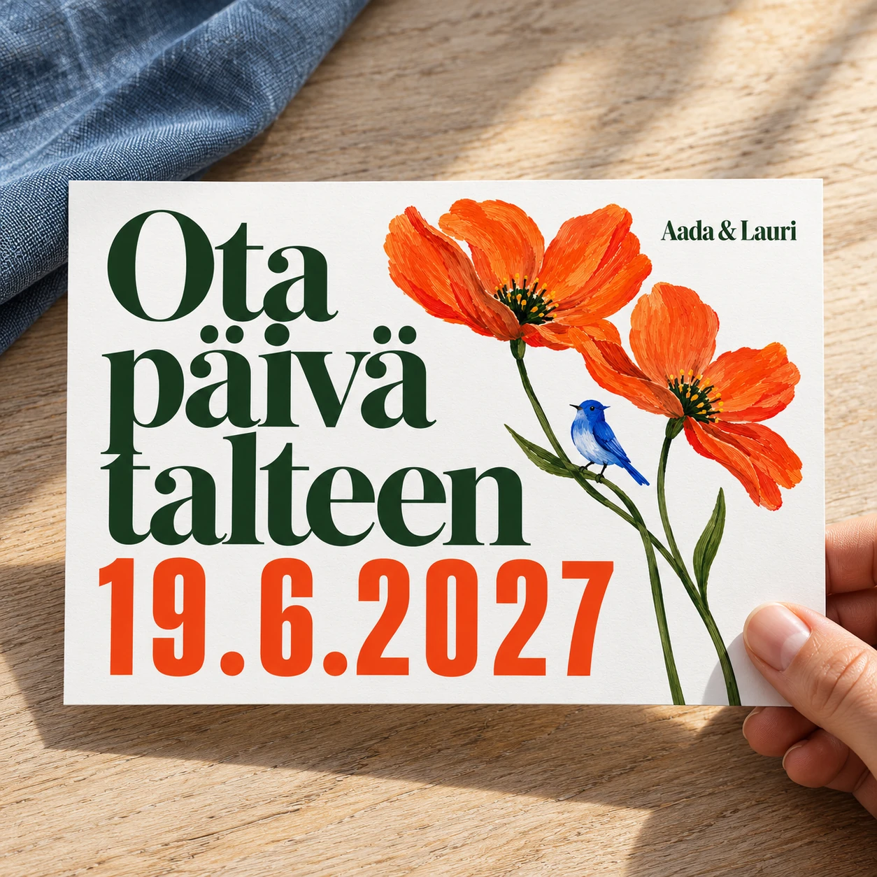 Save The Date Card A5