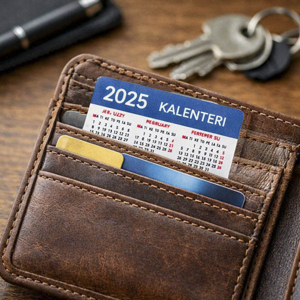Pocket Calendar – Compact Laminated Calendar