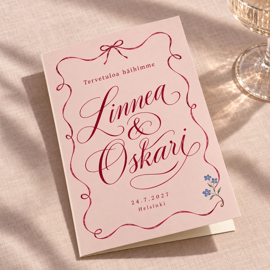 Wedding Card A5 – Folded 4-Page