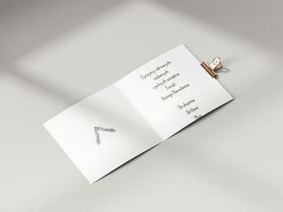 kartka z gałązkami