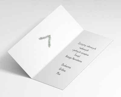 kartka z gałązkami