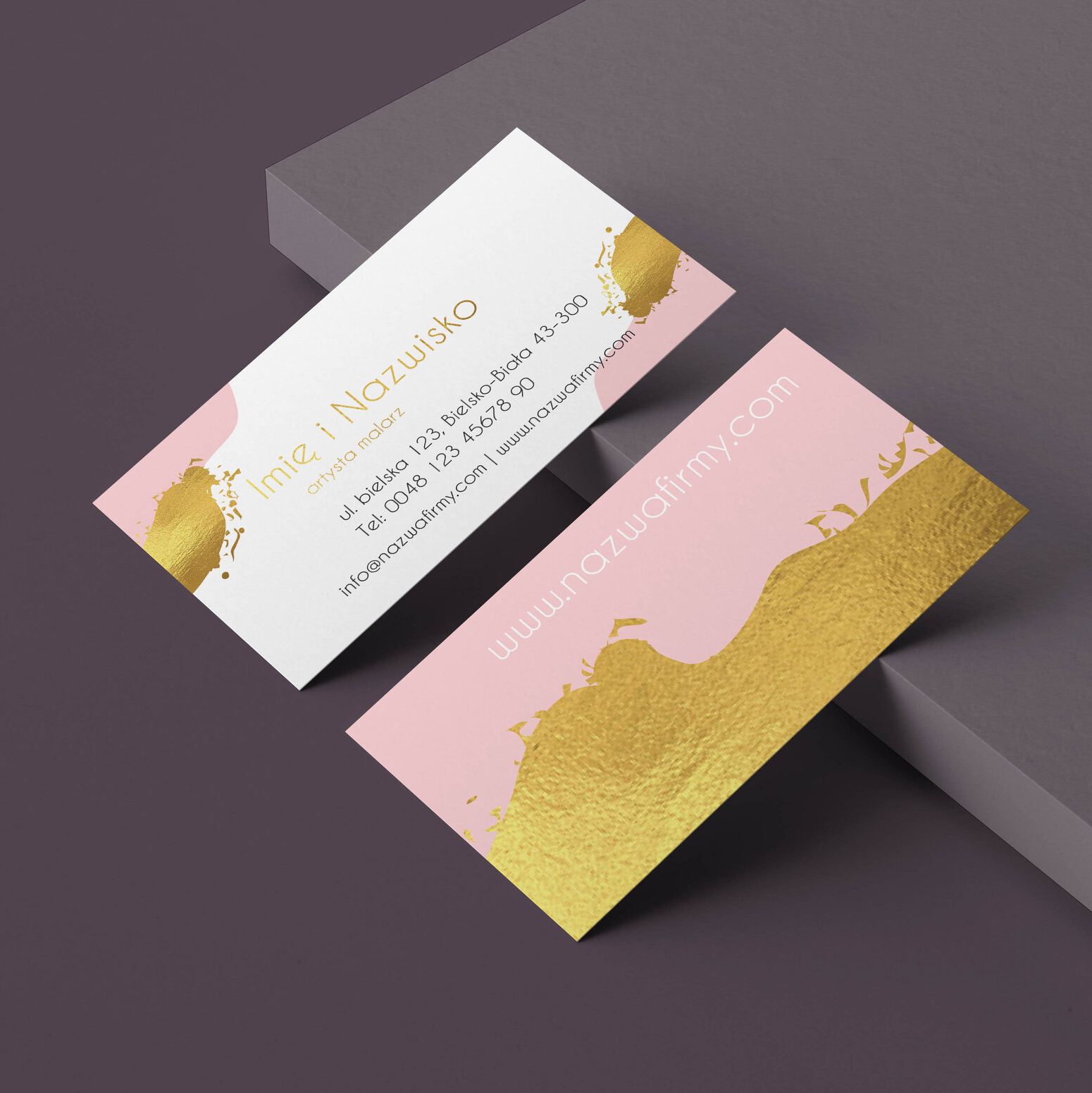 Wizytówki z hotstampingiem