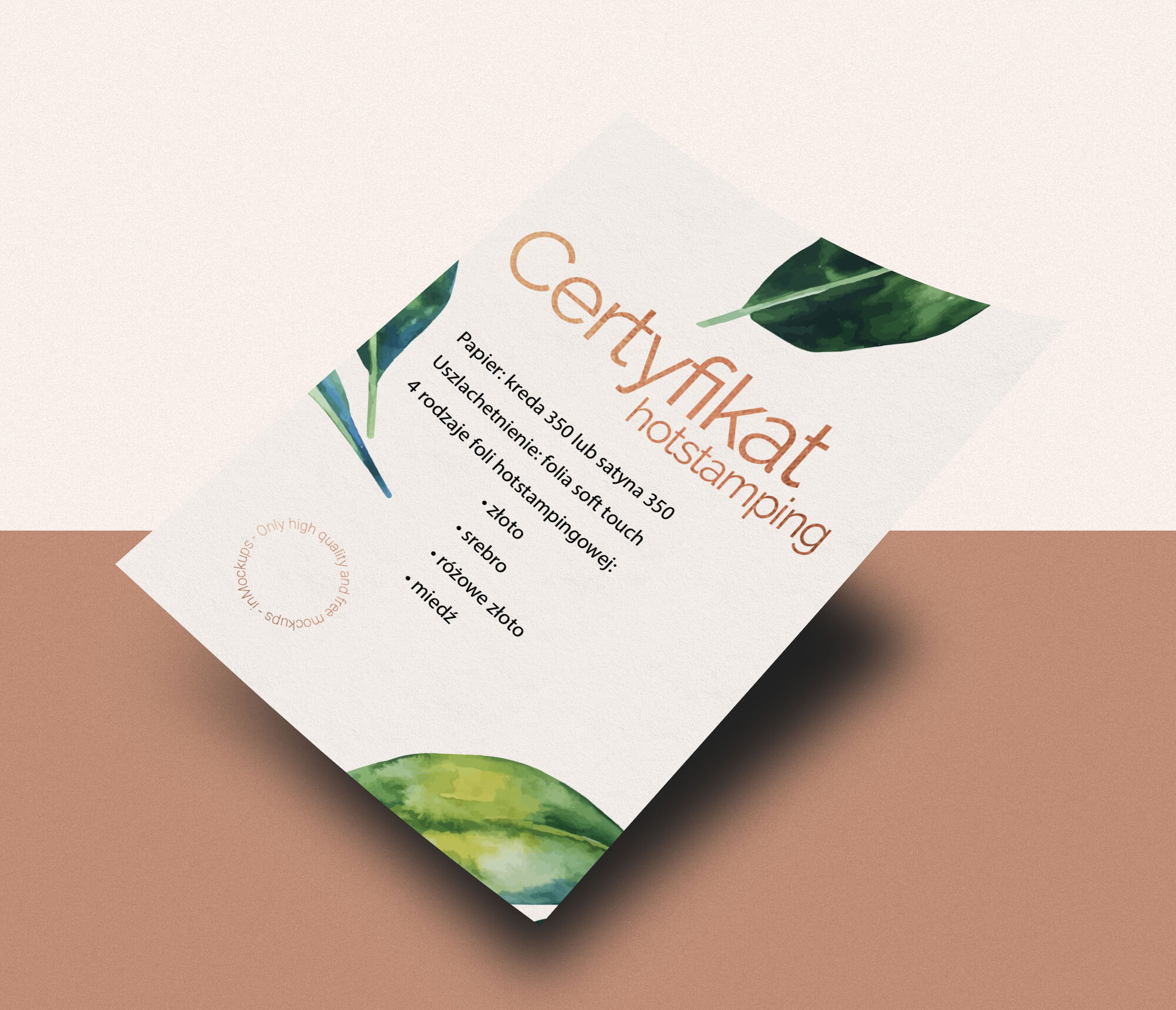 Certyfikat Rose Cooper