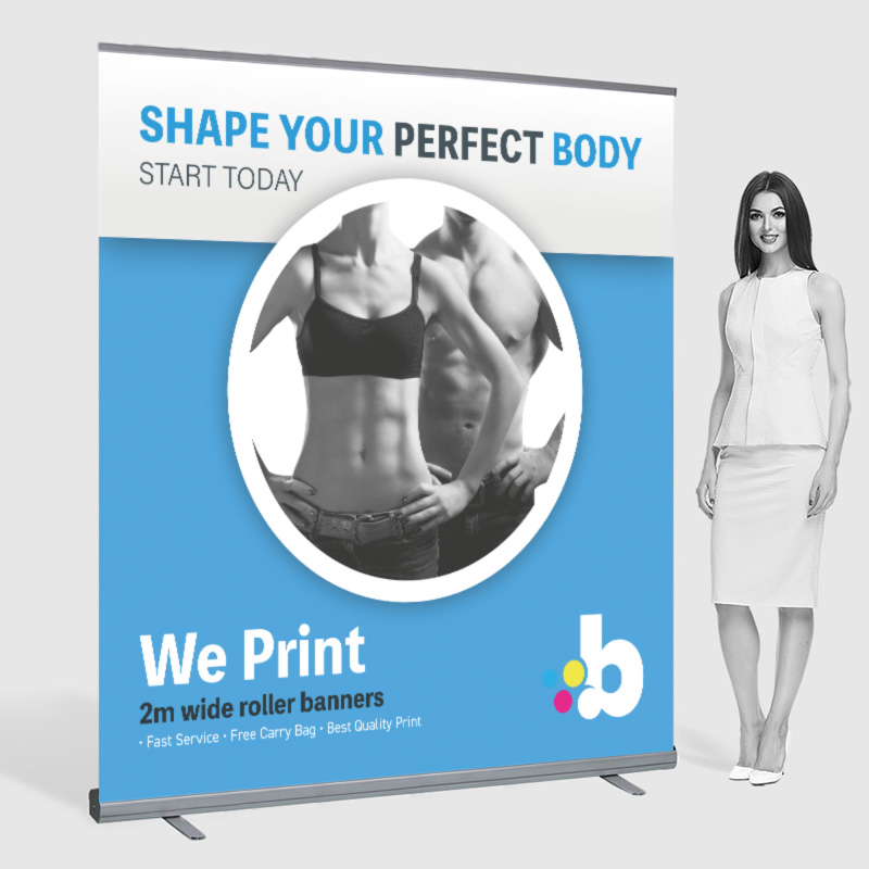 2m Wide Roller Banner