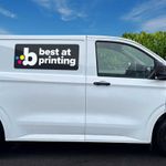 Magnetic sign for van