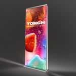 LED Torch Roller Banner