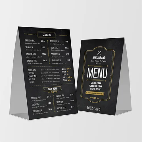 Table Menu