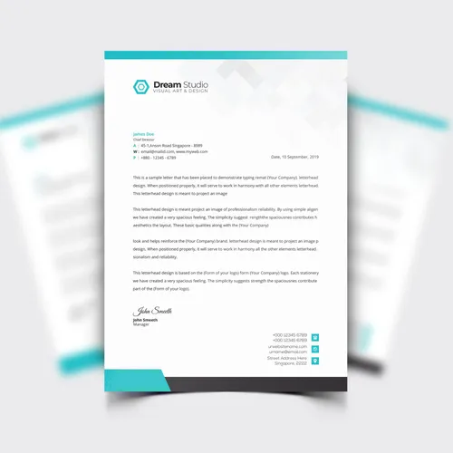 Letterhead mint. Бланка мента