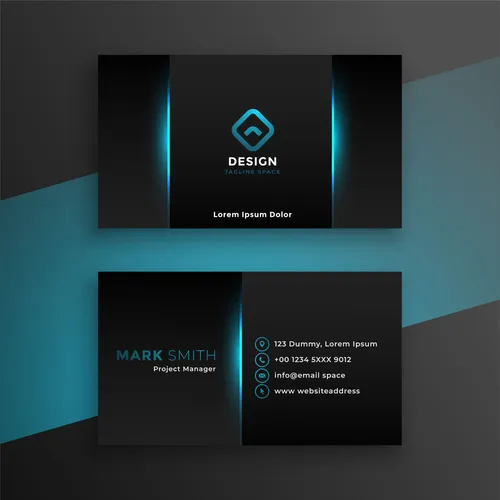 Black Classic Business Cards. Cherni klasicheski vizitki