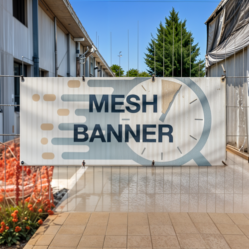 PVC-free Mesh banner example. Primer za PVC-free mrezhest baner