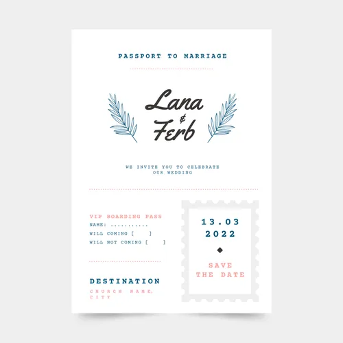 White Guest card. Byala karta za gosti