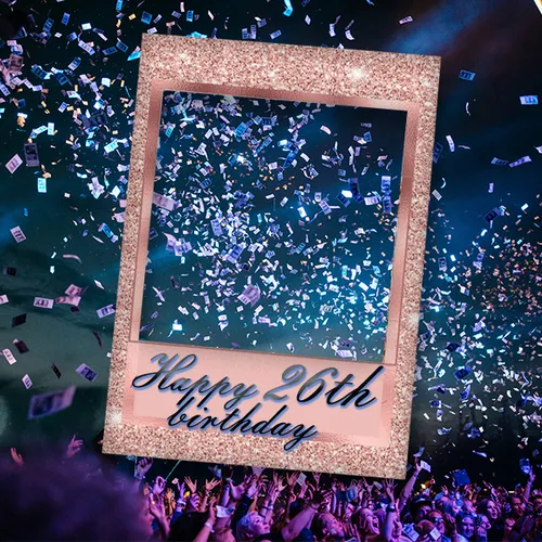 Glittery Birthday photo frames.    Blestyashti fotoramki za rozhden d