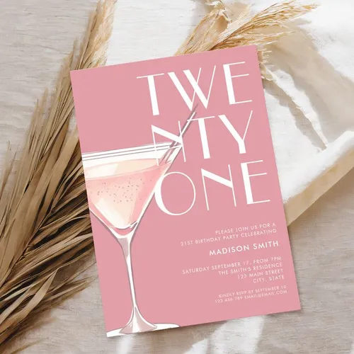 Pink Birthday invitations.    Rozovi pokani za rozhden den