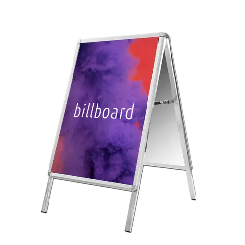 Purple A-sign Board.     Lilava A-tabela