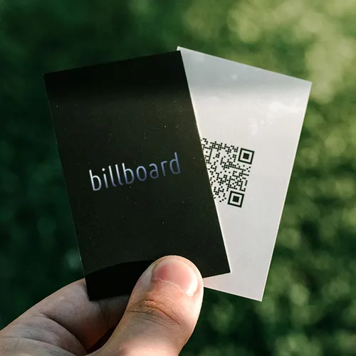 Black and white Business Cards with QR code.     Cherno-beli vizitki s QR kod