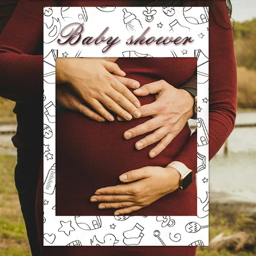 Baby shower photo frames.  Fotoramki za bebeshko parti