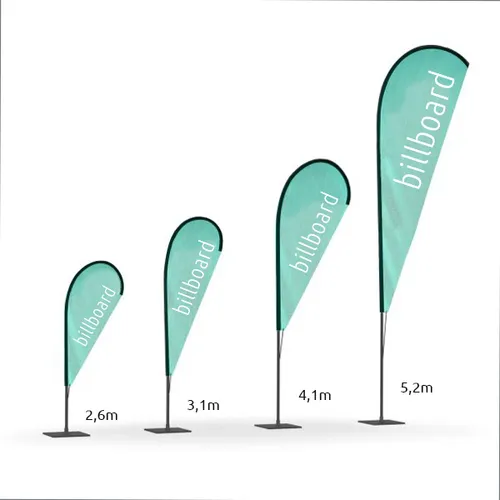 Mint green Beach flag Mentovozeleno plazhno zname