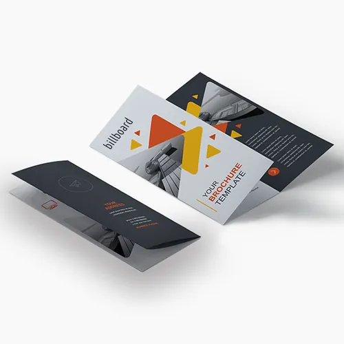 Colorful Folded Brochure. Tsvetna sganata broshura