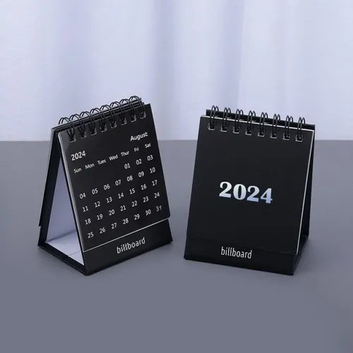 Black Desk Calendars. Cheren kalendar