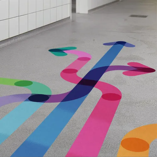 Arrows Floor sticker.  Stiker za pod s strelki