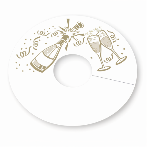 Aesthetic Wine glass name tag. Estetichen etiket s ime za vinoto