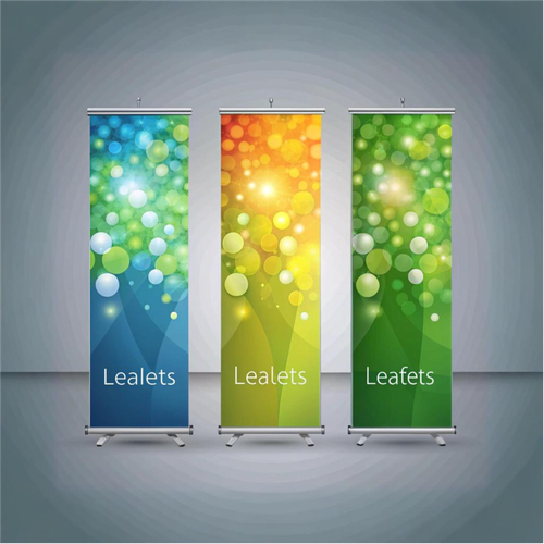 Colorful Green Roll banners. Tsvetni zeleni rol baneri