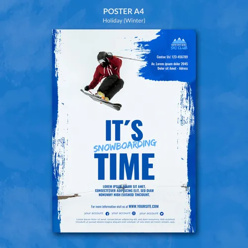 Blue Poster. Sin plakat