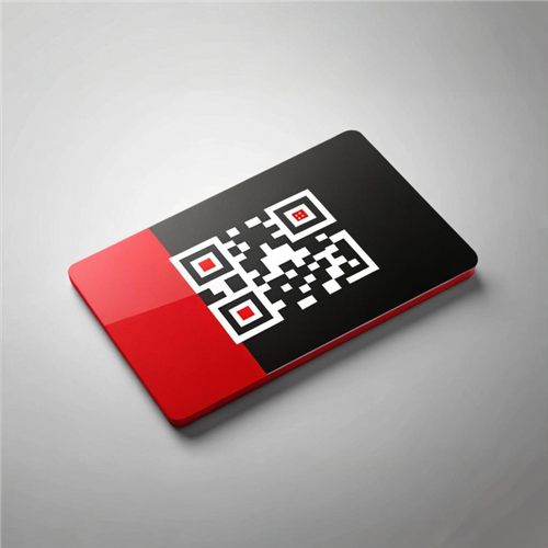 Red and black Business Cards with QR code. Cherveni i cherni vizitki s QR kod