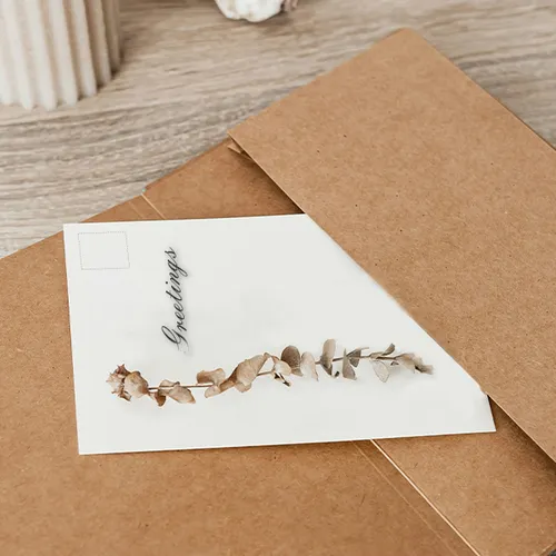White Postcard. Byala poshtenska kartichka