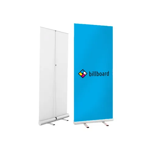 Blue roll banners.   Sini rol baneri